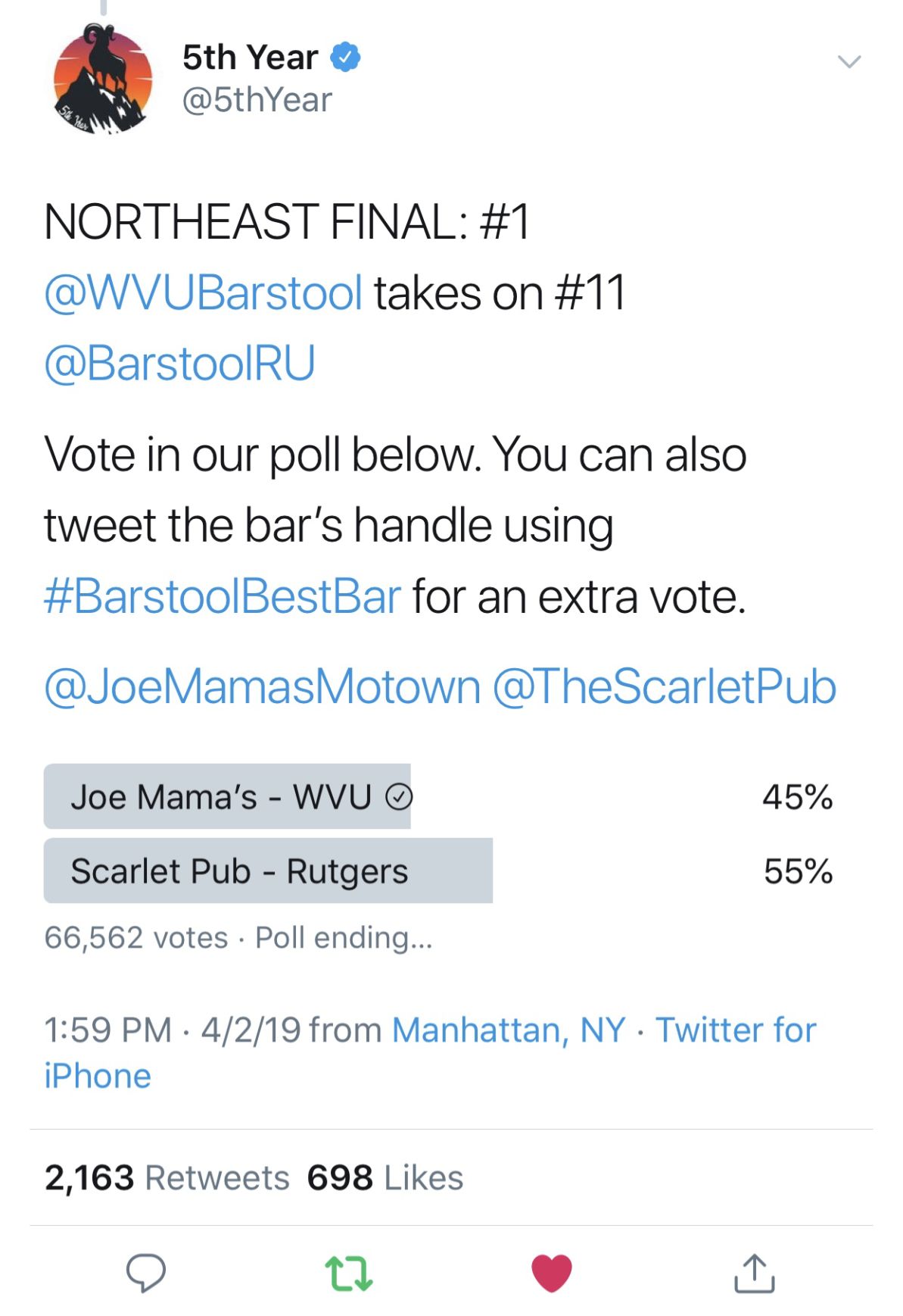 barstool best bar elite eight